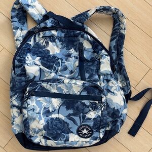 Converse Navy and White Floral Backpack